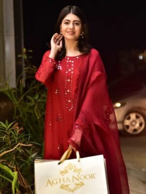 Gulnaz Crimson Silk Replica