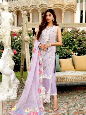 Purple Floral Affair Cotton Replica