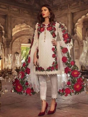 Gulaal White Chiffon Dress