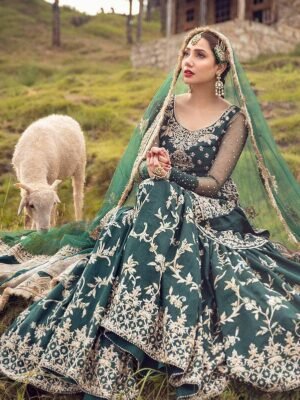Faiza Saqlain Bridal Silk Dress