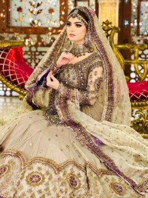 Kashee Pastel Bridal Net Lehenga