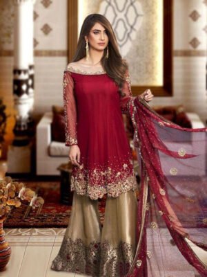 Nomi Ansari Chiffon Dress