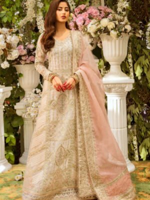 Qalamkar Minail Khaab Organza