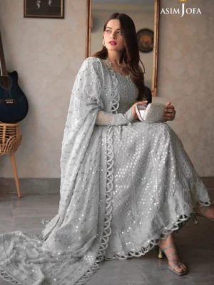 Asim Jofa Minal Khan Chiffon Dress : EF 138-B