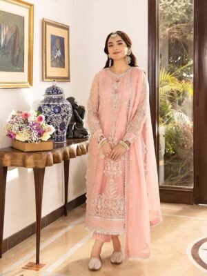 Asim Jofa Luxuxy Chiffon Dress Design No : 1507