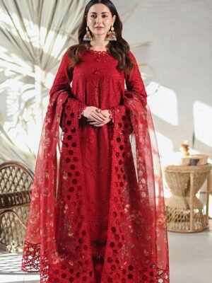 Qalamkar Formal Lawn Suit   Design No : 1481
